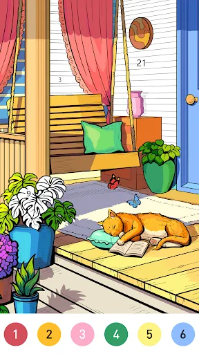 Gameplay screenshot 2 from Dream Home Coloring book - Board game